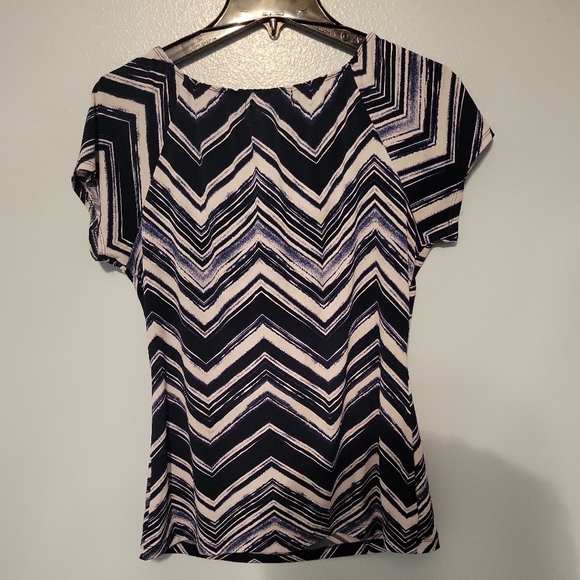 Liz McCoy multicolor gently used blouse L. - Picture 2 of 5